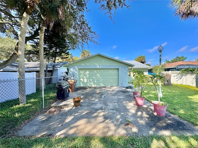 exterior space with a lawn