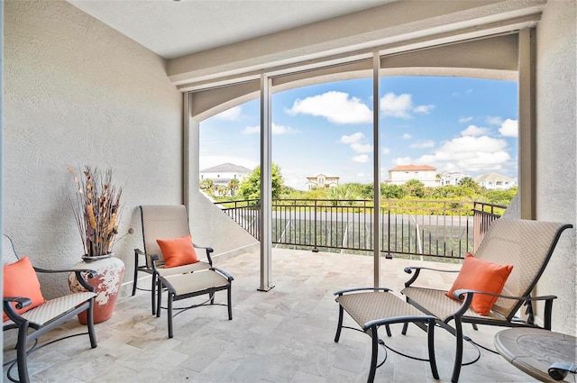 view of sunroom / solarium