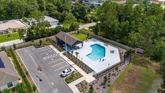 57 Green Cir, Palm Coast, FL 32164 - bird's eye view of a pool area