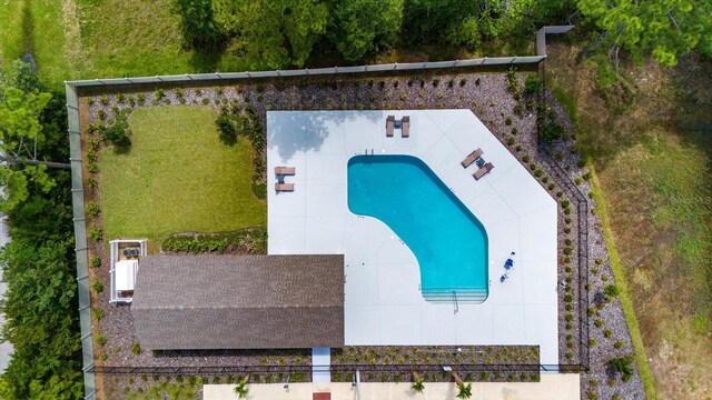 57 Green Cir, Palm Coast, FL 32164 - bird's eye view of a pool