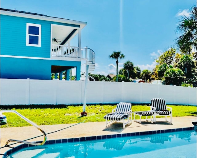 view of pool with a patio