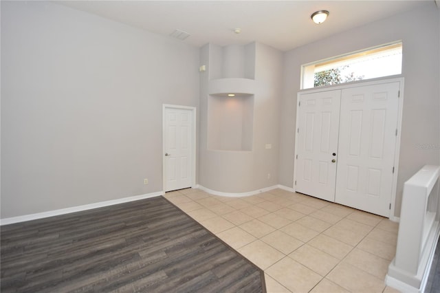 entryway featuring light hardwood / wood-style floors