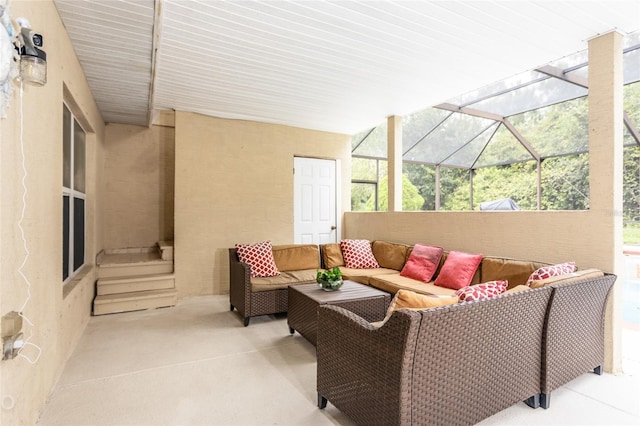 view of patio with outdoor lounge area