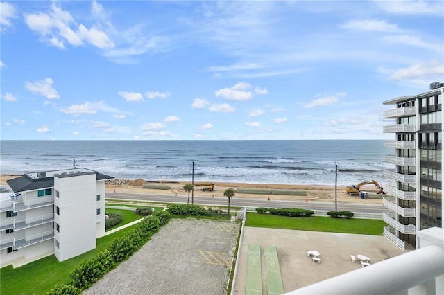 water view with a beach view