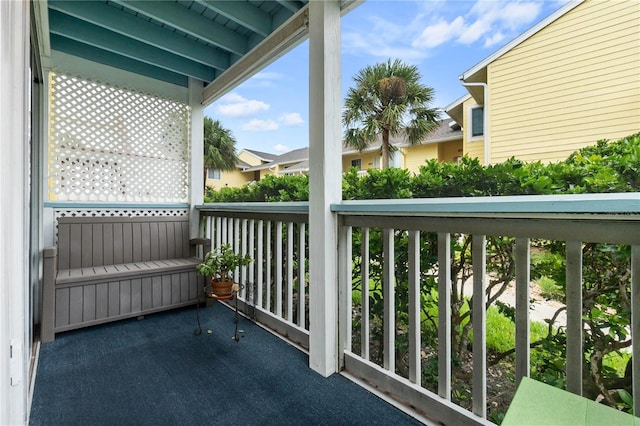 view of balcony