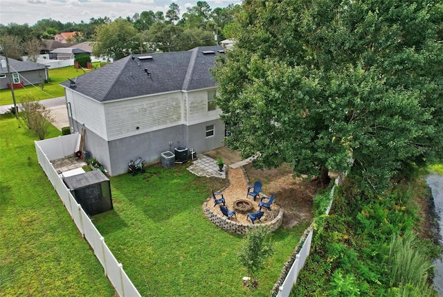 birds eye view of property