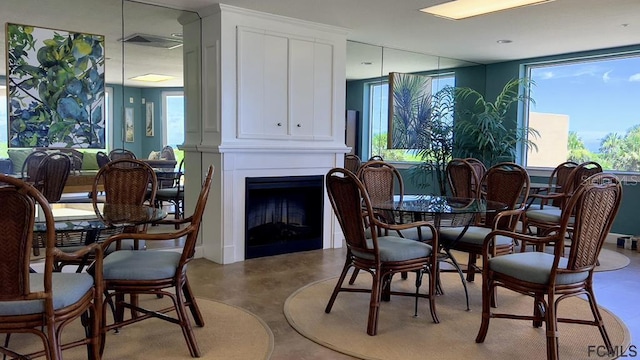 dining room featuring plenty of natural light