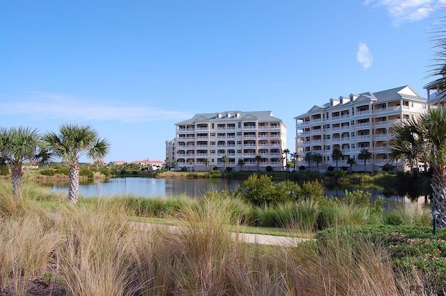 view of property featuring a water view