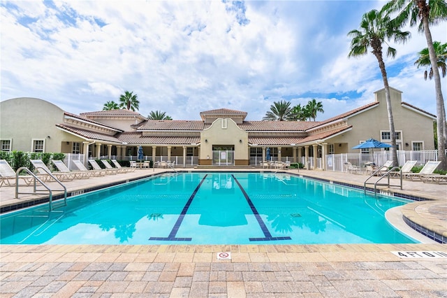 view of pool