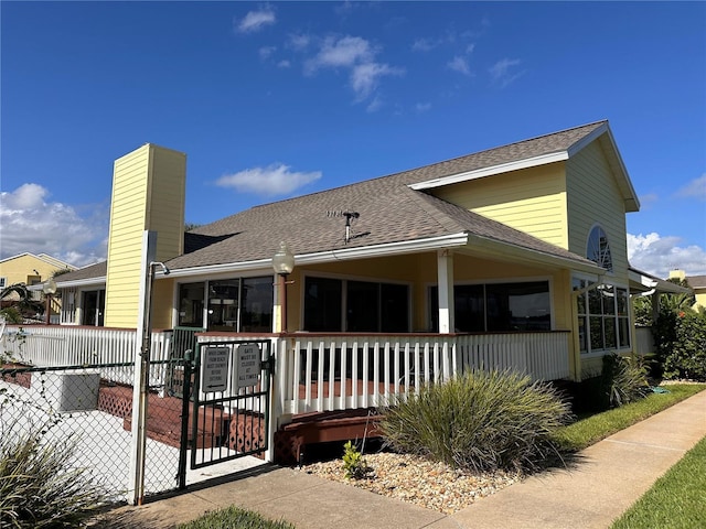 610 Ocean Marina Dr Unit 106, Flagler Beach, FL 32136 - view of front of property with fence and roof with shingles