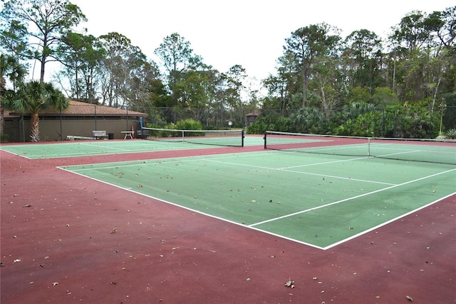 view of sport court