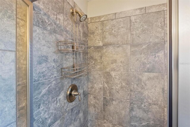 room details featuring tiled shower