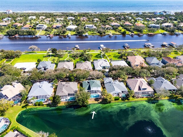 30 Front St, Palm Coast, FL 32137 - aerial perspective of suburban area with a large body of water