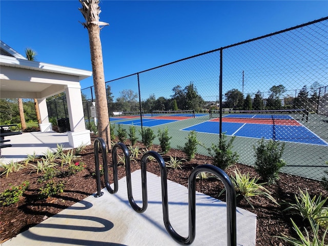 view of sport court