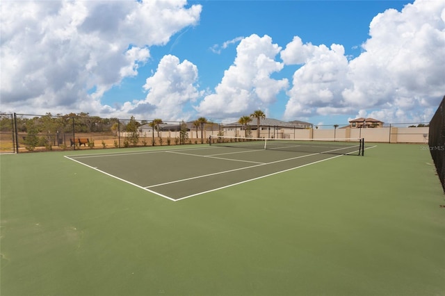 view of tennis court