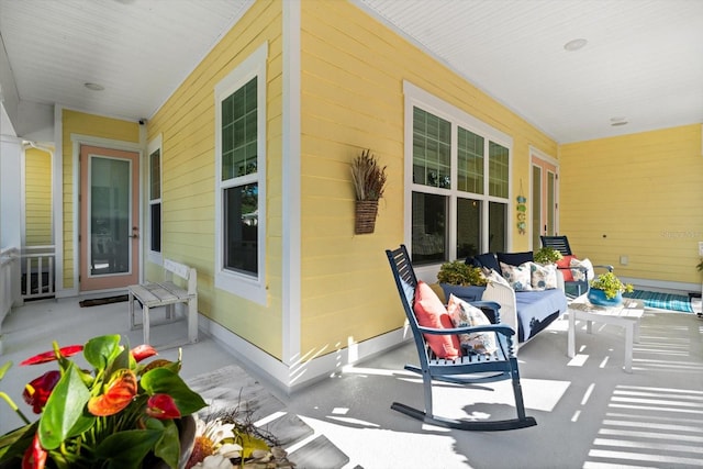 view of patio / terrace featuring a porch