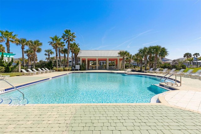 view of pool with a patio