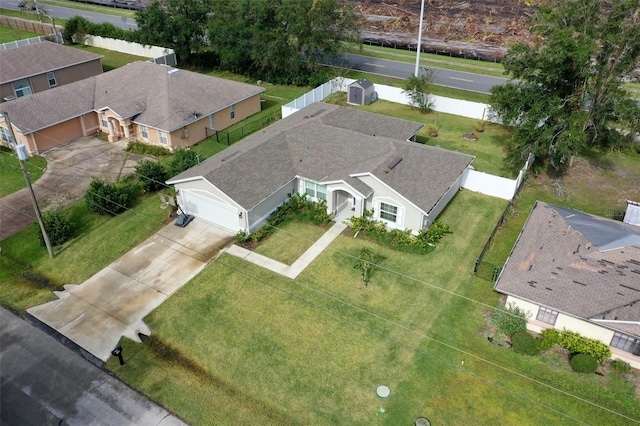 birds eye view of property