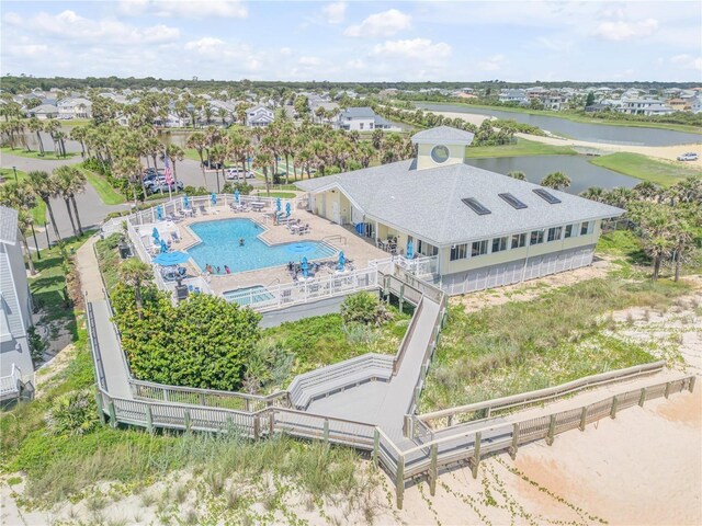 53 Sea Vista Dr, Palm Coast, FL 32137 - aerial view of a large body of water and a pool area