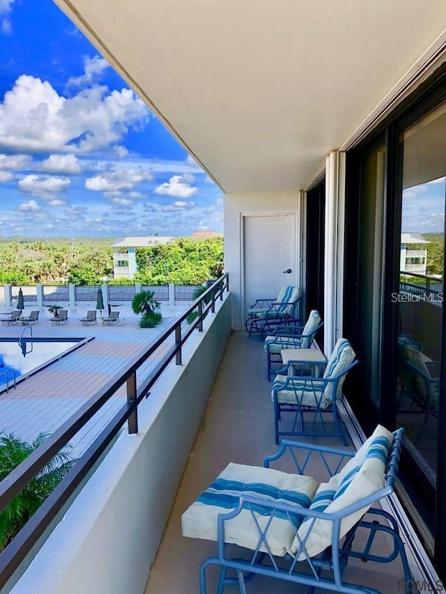 view of balcony