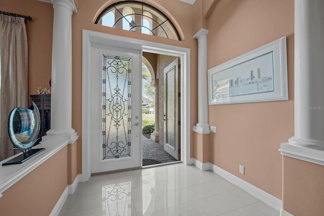 foyer with a wealth of natural light