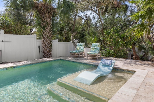 view of pool with a patio area