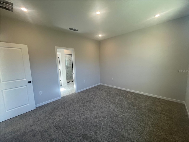 view of carpeted empty room