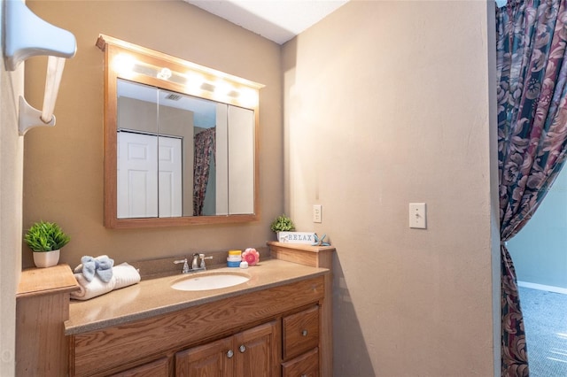 bathroom with vanity