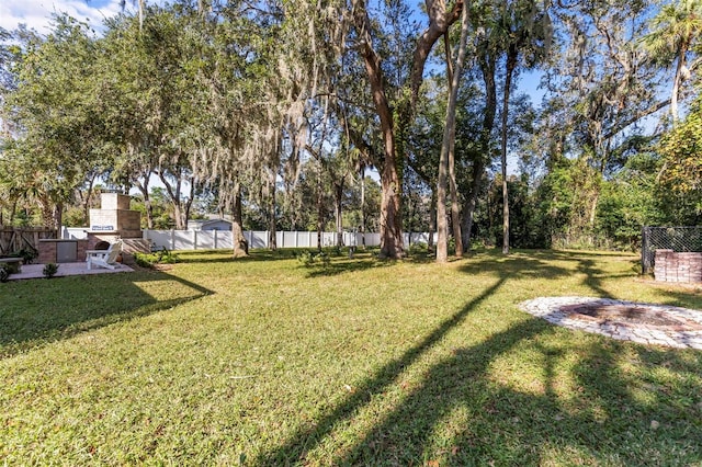 view of yard featuring a patio