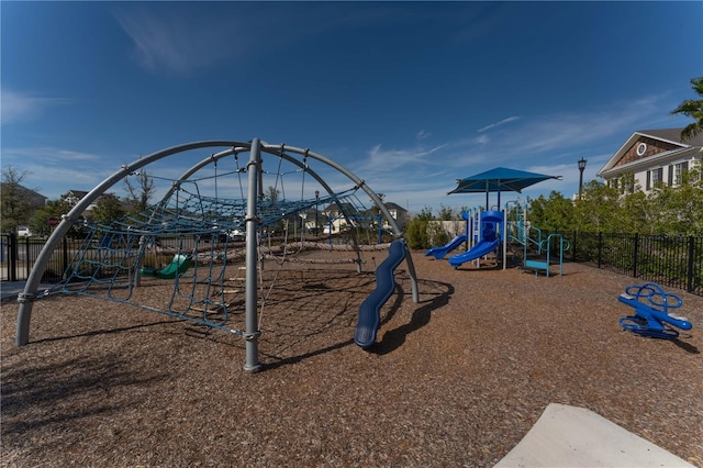 community playground featuring fence