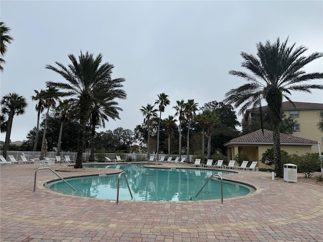 view of pool with a patio