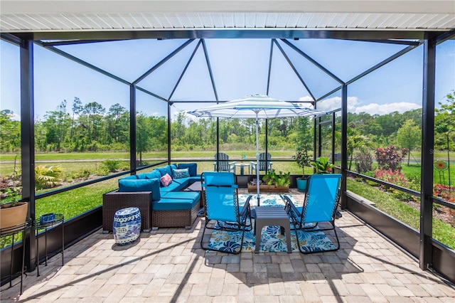 view of sunroom / solarium