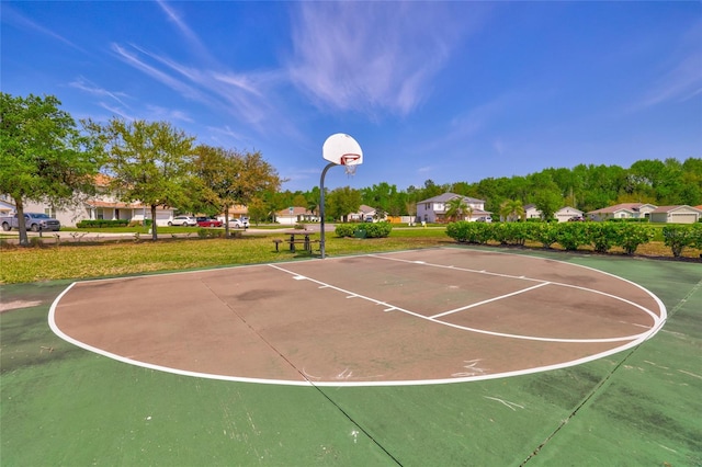 view of sport court