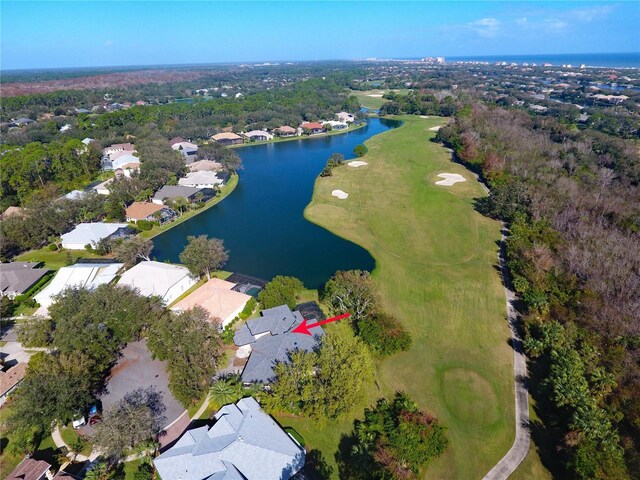 23 Augusta Trl, Palm Coast, FL 32137 - aerial view with a residential view, view of golf course, and a water view