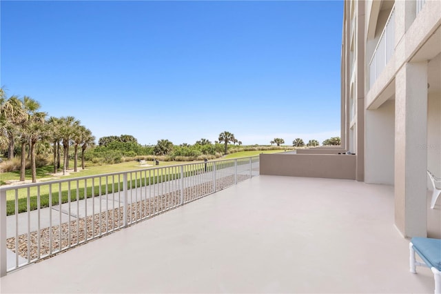 view of patio / terrace featuring a balcony