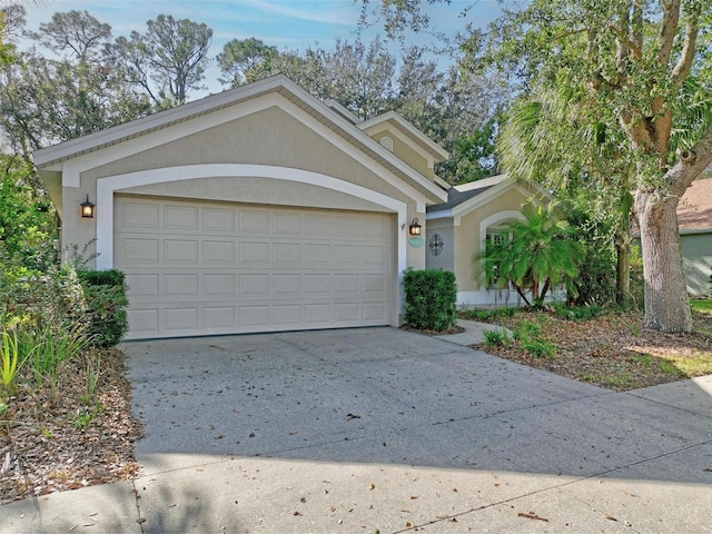 view of front of house featuring a garage