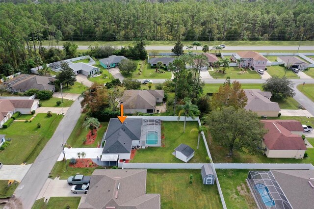 birds eye view of property