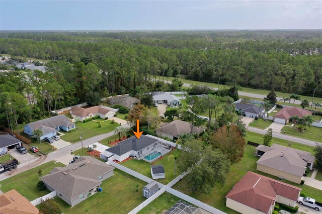 birds eye view of property