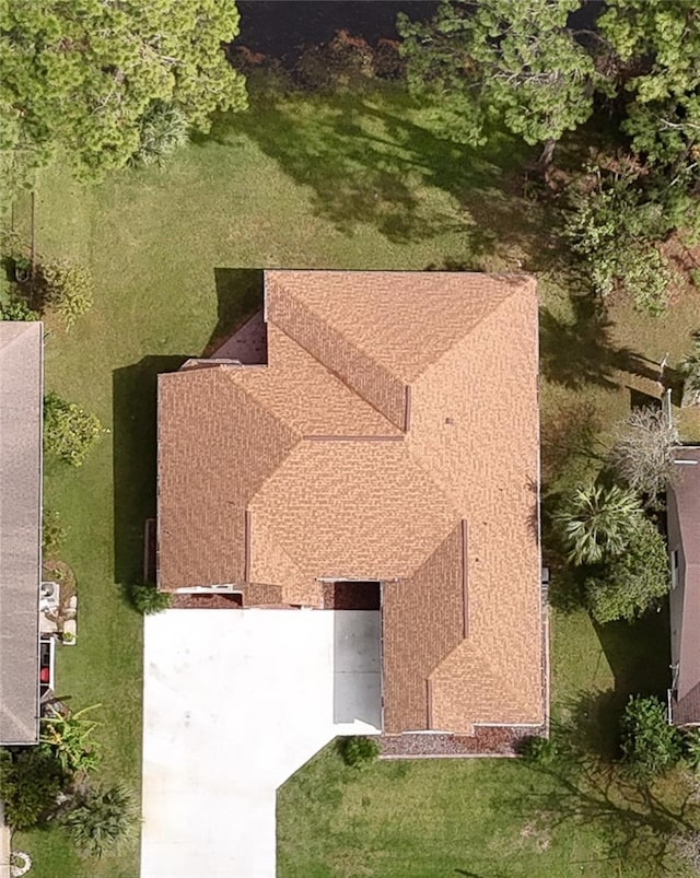 view from above of property
