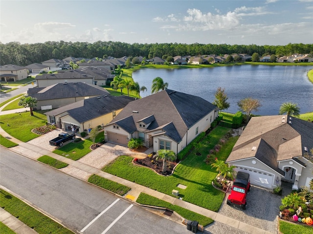 472 Los Caminos St, Saint Augustine, FL 32095 - aerial perspective of suburban area featuring a large body of water