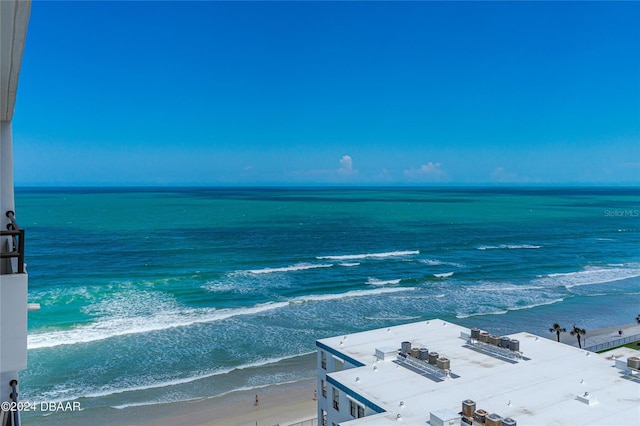 property view of water with a view of the beach