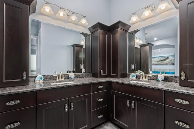 7095 N Ocean Shore Blvd, Palm Coast, FL 32137 - bathroom with double vanity