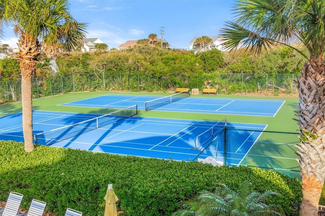 view of tennis court