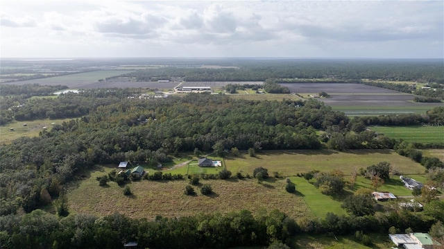 aerial view featuring a rural view