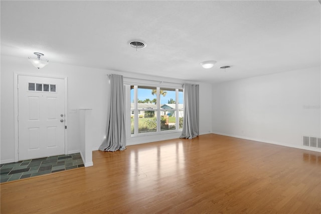 foyer featuring wood-type flooring