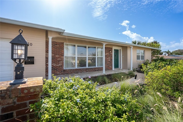 view of front of home