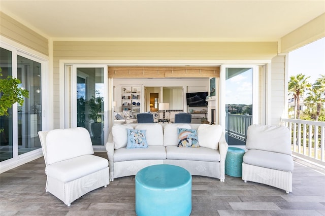 view of patio / terrace featuring outdoor lounge area