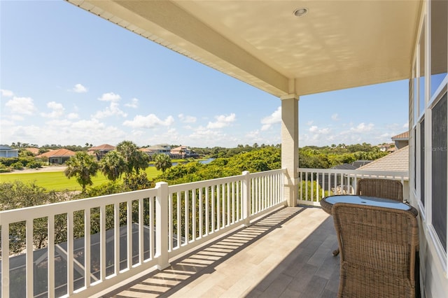 view of balcony