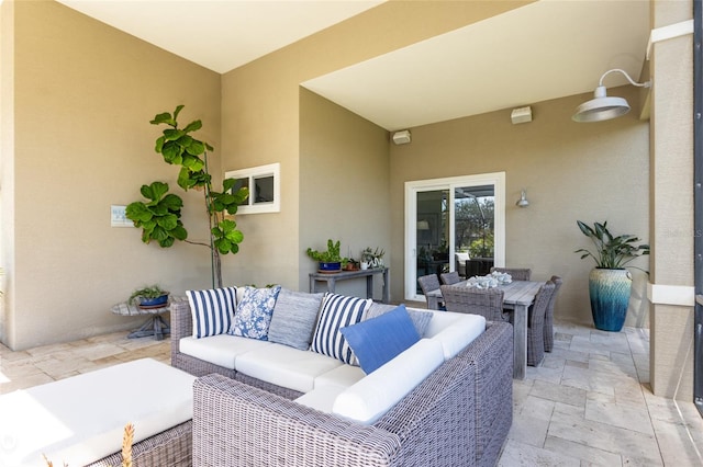 view of patio / terrace featuring outdoor lounge area