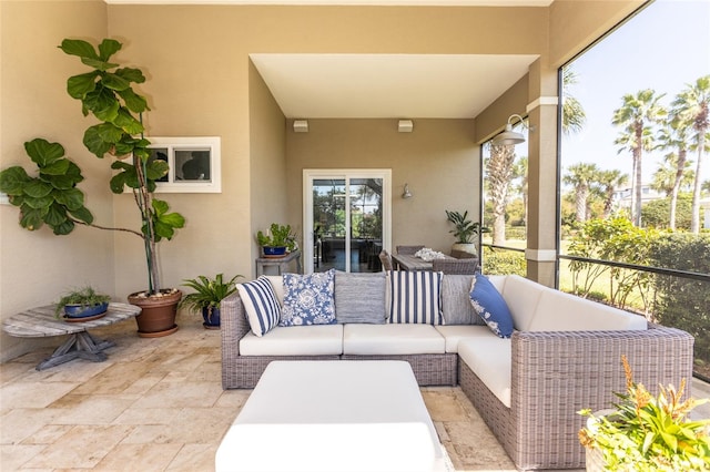 view of sunroom / solarium